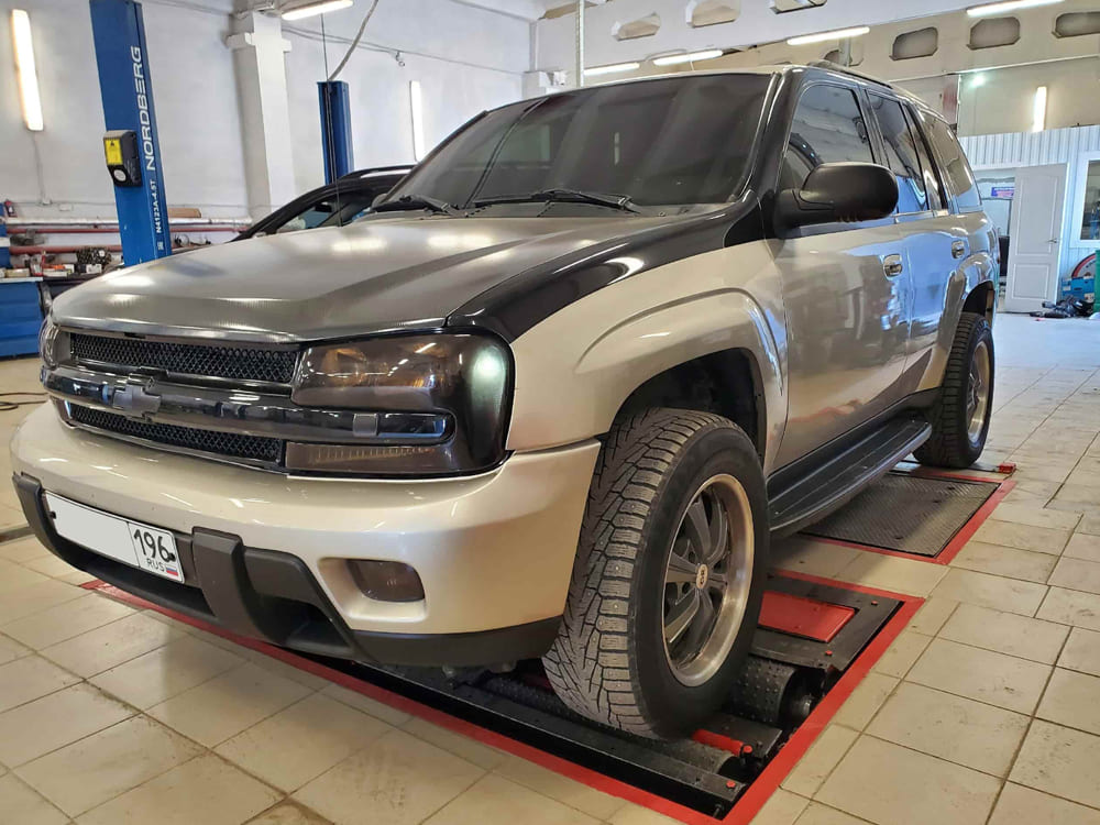 Диагностика амортизаторов Chevrolet Blazer на вибростенде в Екатеринбурге