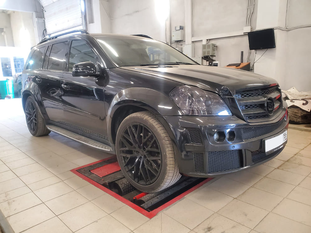 Диагностика амортизаторов Mercedes-Benz на вибростенде в Екатеринбурге